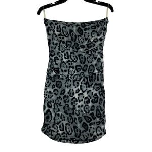 Sabora Mini Dress Womens Size L Gray Black